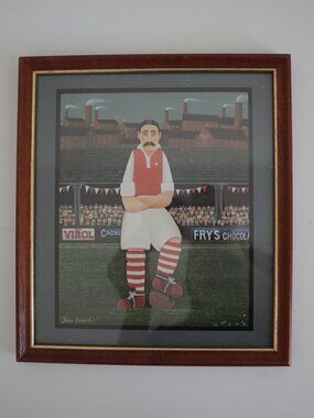 Peter Heard The Footballer Framed Art Print